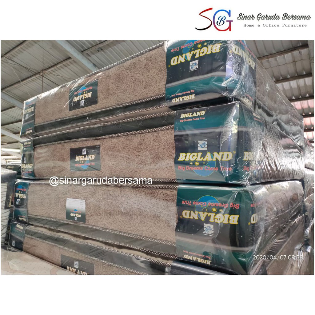Jual [KASUR SAJA] SPRING BED MERK BIGLAND DENGAN LAPISAN TAMBAHAN (PLUS