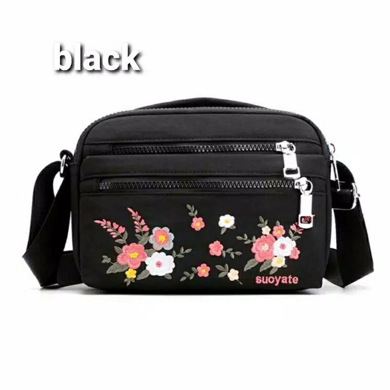 Hot Sale 11.11 Tas Selempang Wanita | Tas Bordir Mikro | Fashion Tas Selempang Casual Small Flower Bordir Beautiful Bag Travel School Bag