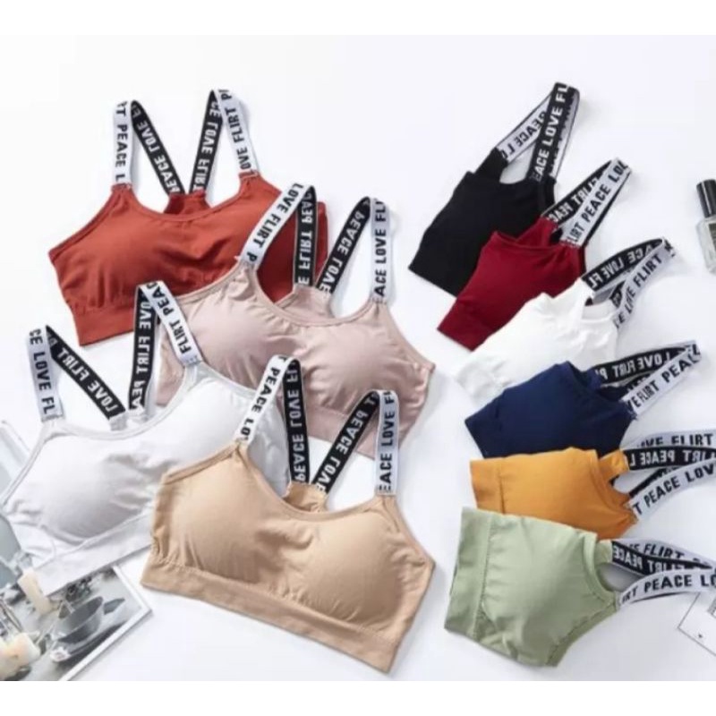 sport bra wanita tali besar