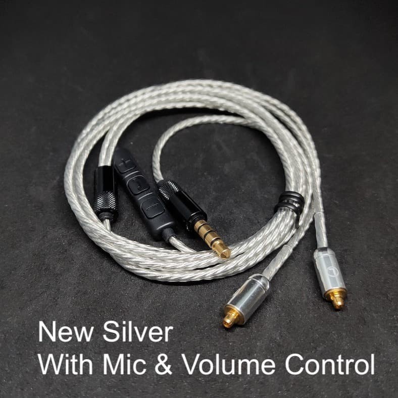 Smooth Sound New Upgrade Silver Plated MMCX Cable Replacement