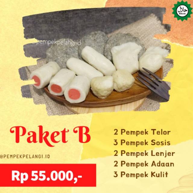 

Pempek Palembang / Pempek Pelangi / Pempek PAKET B