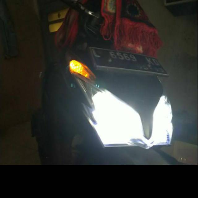 Lampu osram depan Vario 125 lama old osram 2 led 2 sisi