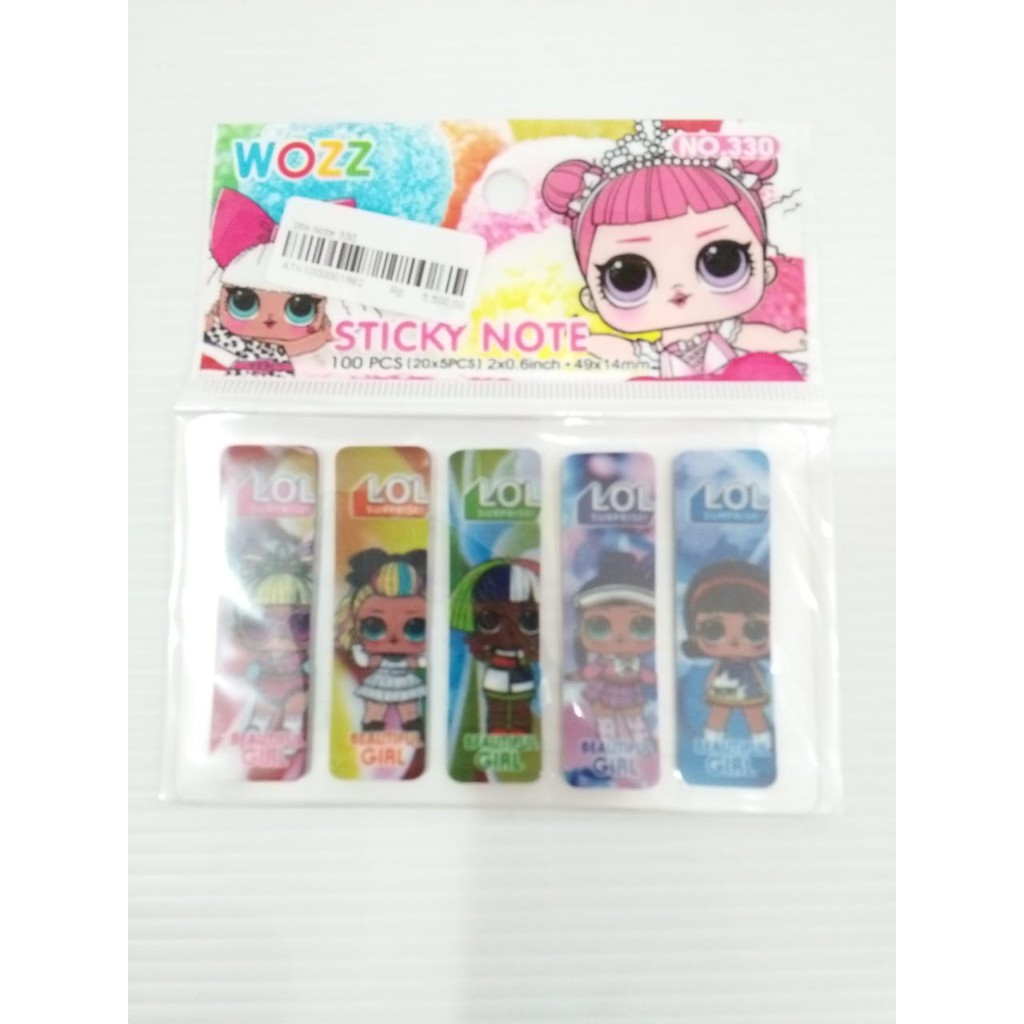 

STICKY NOTES LUCU KERTAS PEMBATAS BUKU