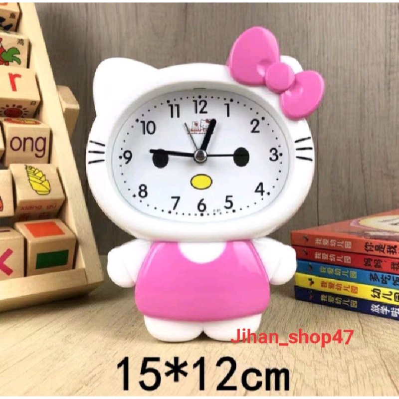 Jam Weker Anak Karakter Hello Kitty Doraemon Alarm Clock