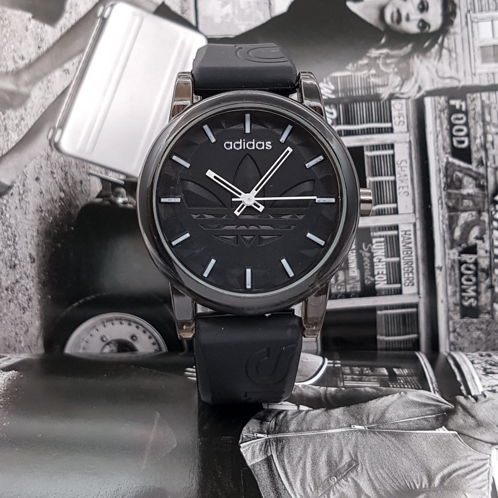 JAM TANGAN WANITA ADIDAS RUBBER DIAMETER 3,9CM