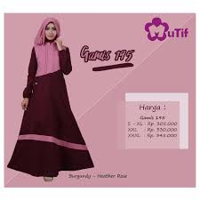 Gamis Mutif 195 warna pink