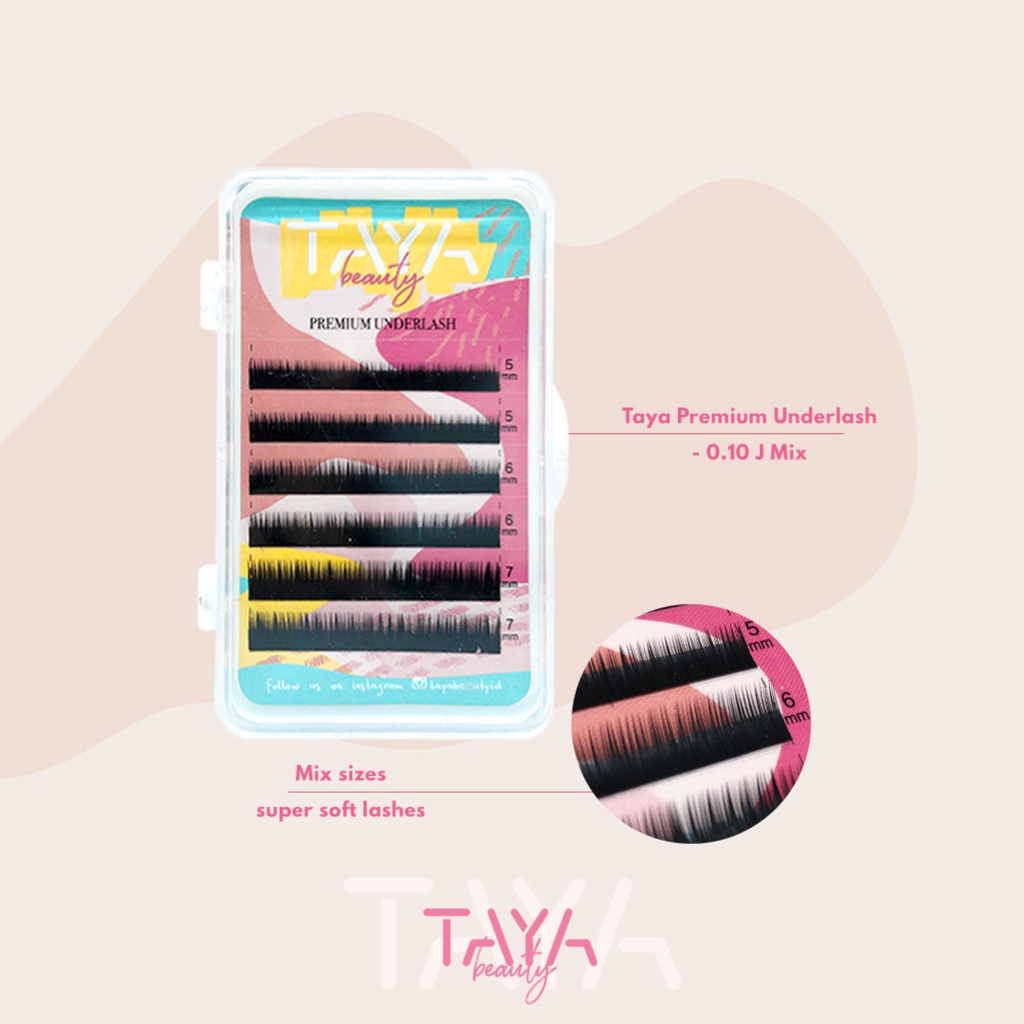 NAGARAKU Tipe J khusus Bawah Mata Halus Termurah Underlash Eyelash / TAYA UNDERLASH Bulu Mata Bawah