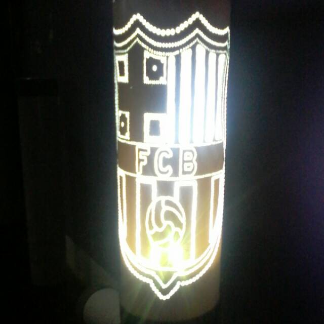 Lampu hias dari paralon ukir