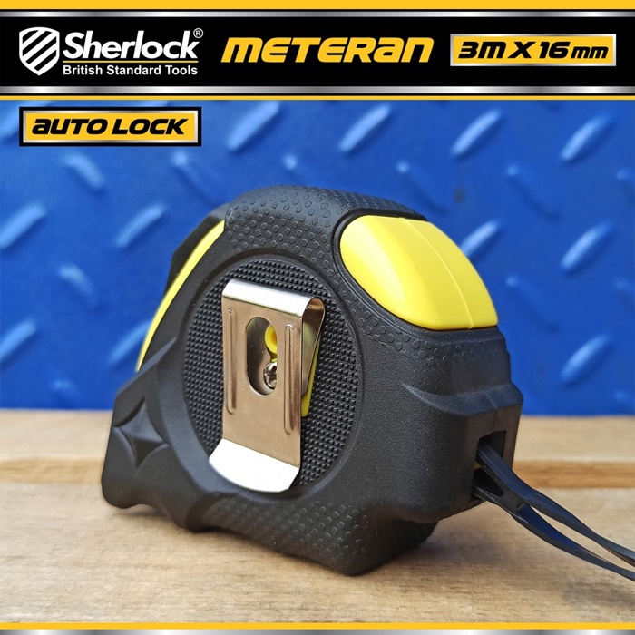 Meteran 3 Meter Sherlock Auto Lock Metrics