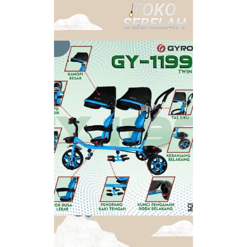 Sepeda Stroler Anak GYRO GY-1199 Sepeda Aanak