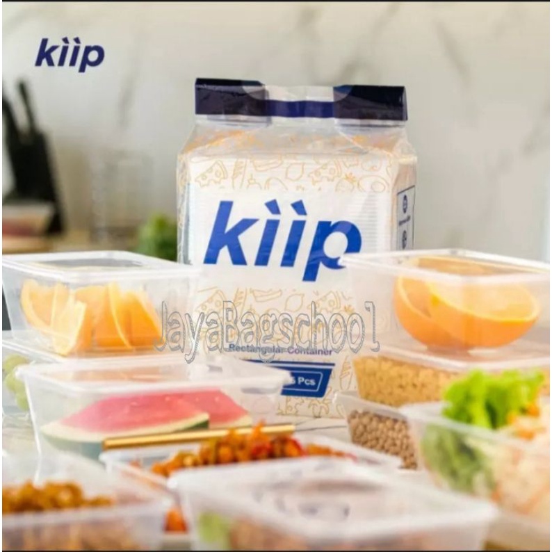 KIIP CONTAINER PLASTIK /BOX MAKANAN /REGTANGULER FOOD / THINWALL MAKANAN