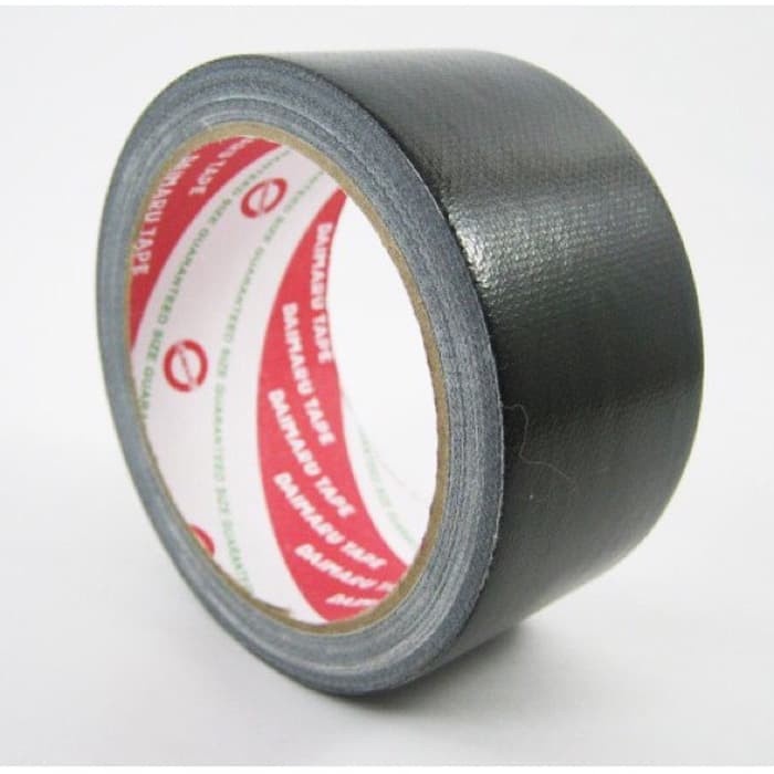 Cloth Tape Black Daimaru 2 inch 48 mm x 12 meter Lakban Kain Hitam DAIMARU 2in 48mm x 12m