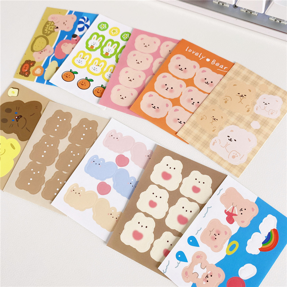 Winzige Mini Cute Stickers Korean Sticker Decoration Scrapbooking BUJO Planner Kawaii Stationery-4