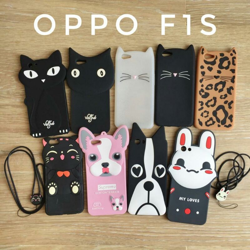 silikon case oppo f1s rubber karakter casing oppo f1s