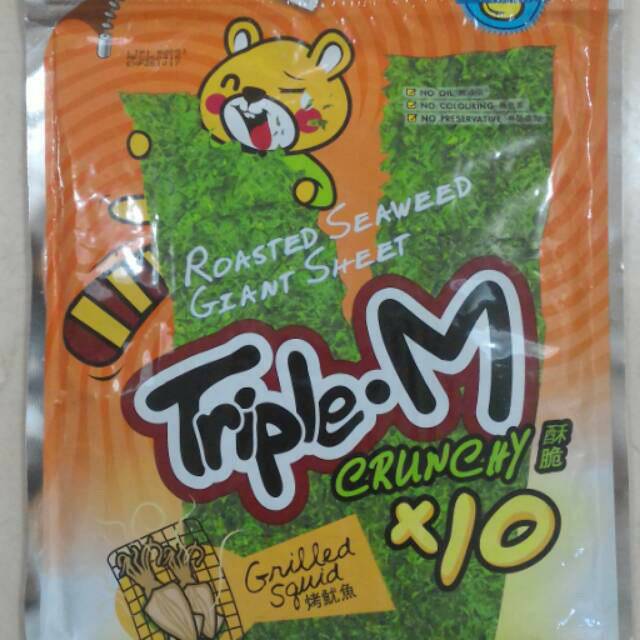 

TRIPLE M Roasted Seaweed Giant Sheet Grilled Squid