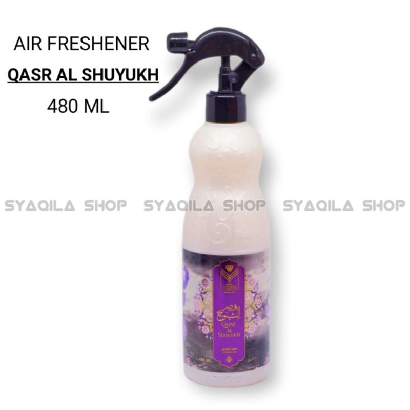 Air freshener Linen Qasr AL Shuyukh Pengharum Ruangan Almas Sofa Karpet Mobil Horden Air freshener Spray 500 ML