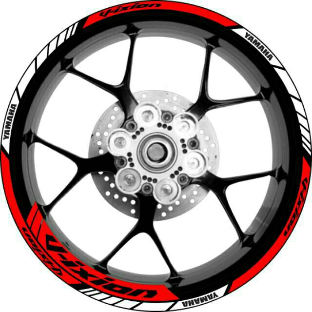 Stiker Sticker Velg Motor Yamaha Vixion Bisa Untuk Old Vixion Nvl