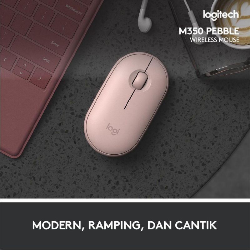 Logitech Pebble Wireless Bluetooth Mouse M350 M 350