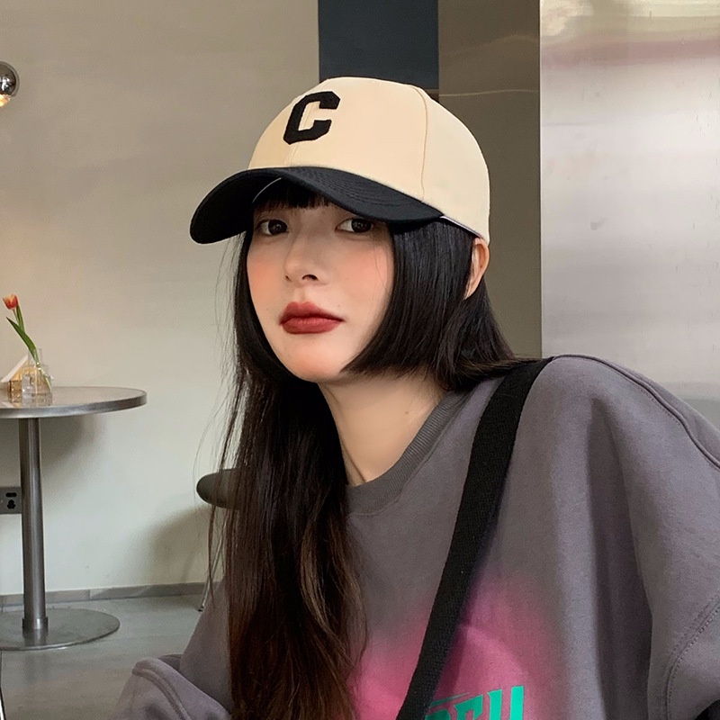 Topi Baseball Motif Huruf C Untuk Pria Dan Wanita