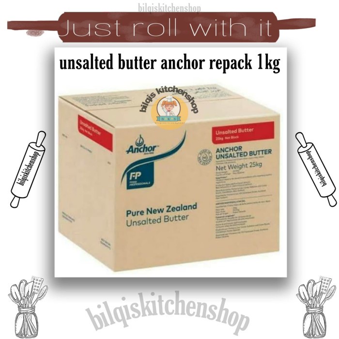 

butter-mentega- unsalted butter anchor repack 250gr -mentega-butter.