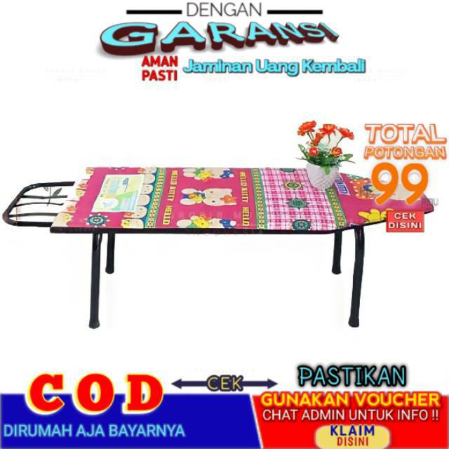 Alas Meja Setrika Lipat Lesehan Duduk Besi Motif Karakter Alas Meja Setrika Lipat Lesehan Duduk Besi Motif Karakter