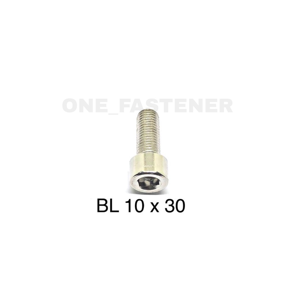 POLOS Baut L M10x30 NEKEL L8 10mm 3cm hex socket L Heads cap screw 14 m10 10x30