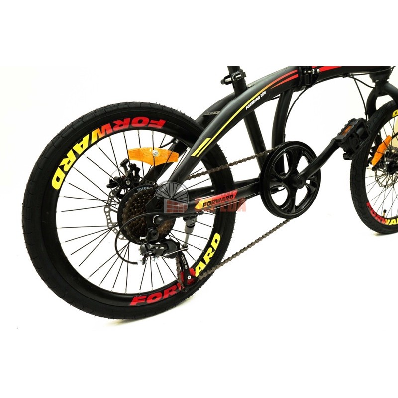 Sepeda Lipat Forward City 20 inch 7 Speed SNI termurah kredit COd Cicilan gojek murah folding bike-4