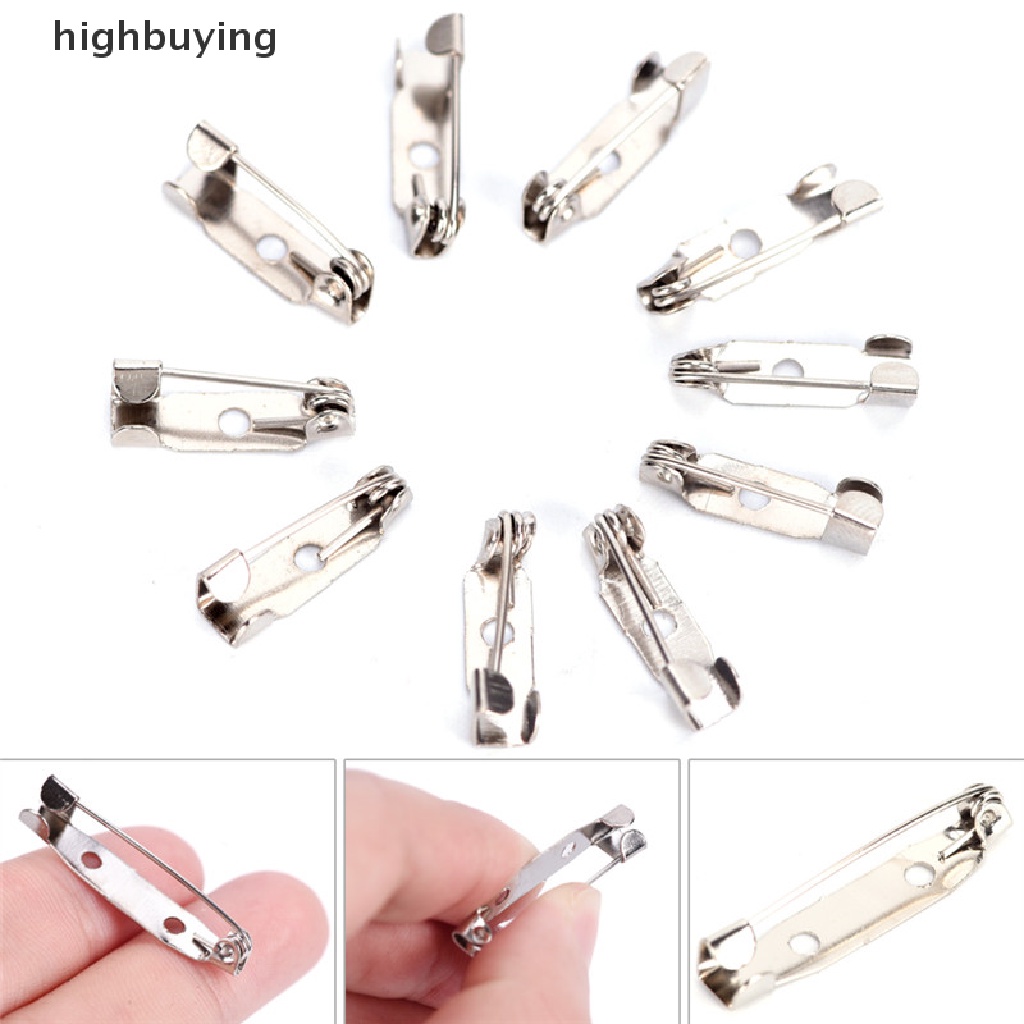 Hbid 10pcs Peniti Bros DIY Ukuran 15-40mm Untuk Kerajinan Tangan