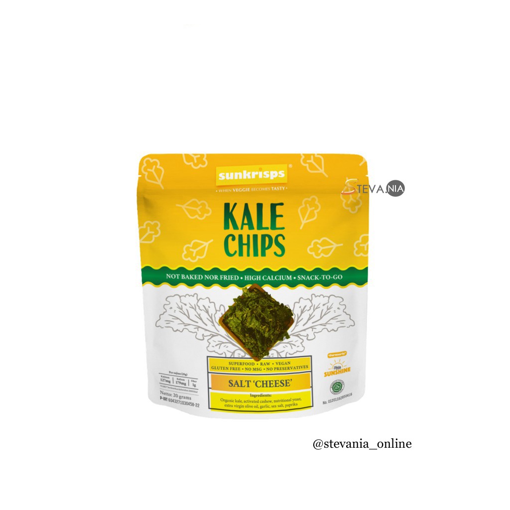 

Sunkrisps Kale Chips Mini Salt Cheese