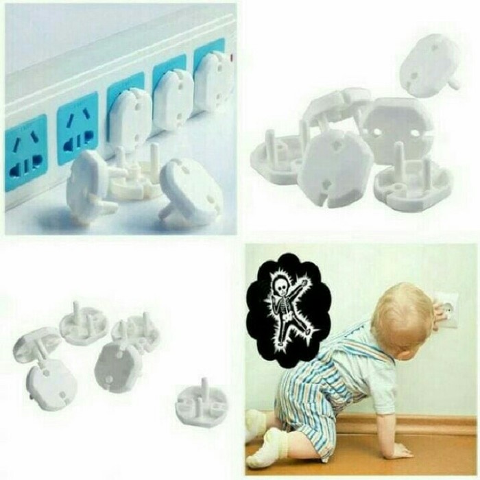 Unik Pengaman Stop Kontak Tutup Colokan Listrik Putih terbaik