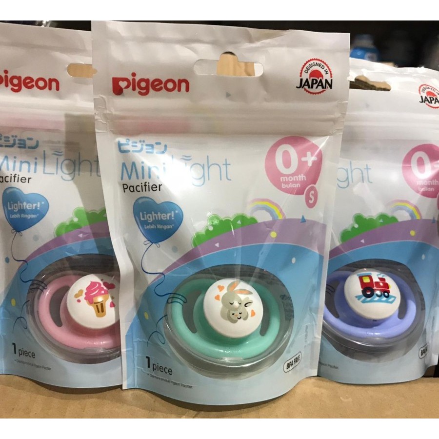 Empeng Pigeon Mini Light Silicone Pacifier Empeng Bayi Newborn