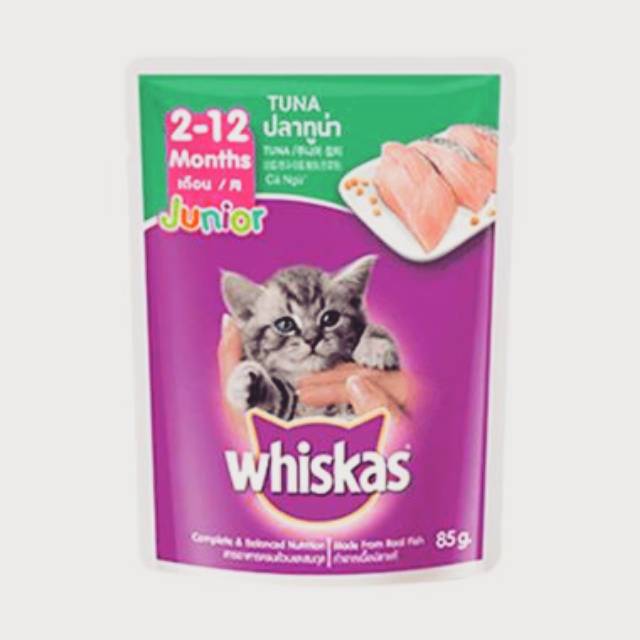 Whiskas tuna junior -makanan basah kucing