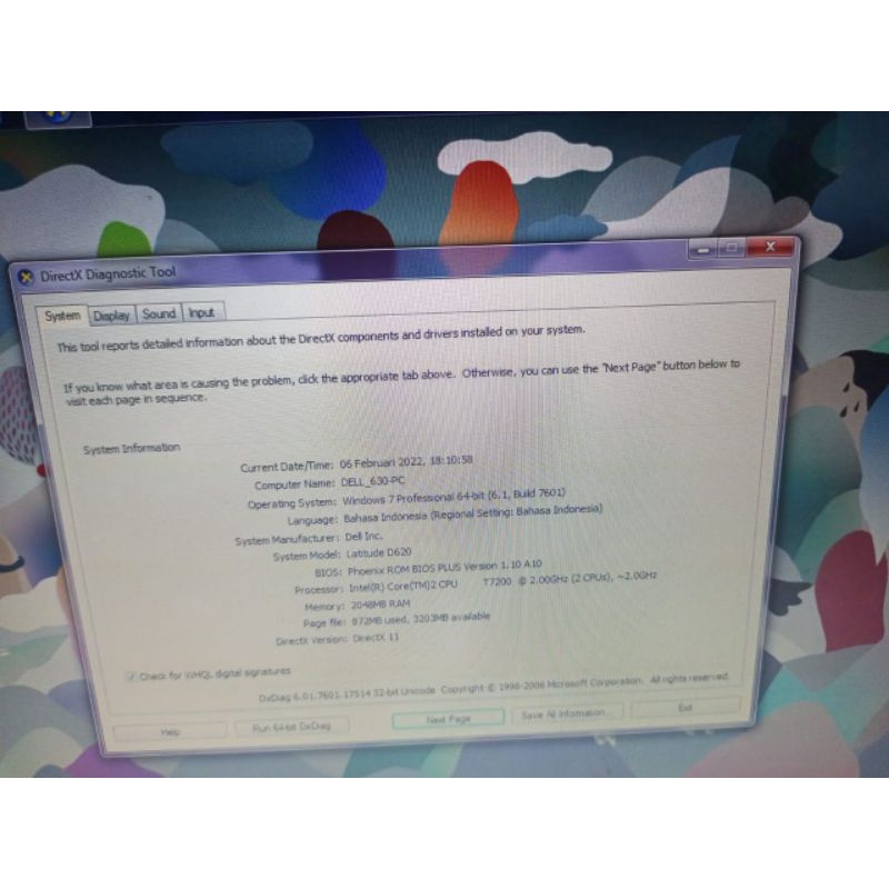 Laptop DELL_630-PC