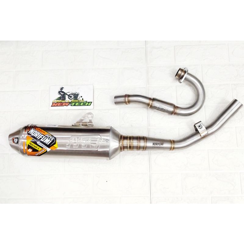 KNALPOT KENALPOT NORIFUMI ROCKET 4 COMPETITION KLX150,BF,DTRACKER ORIGINAL NORIFUMI