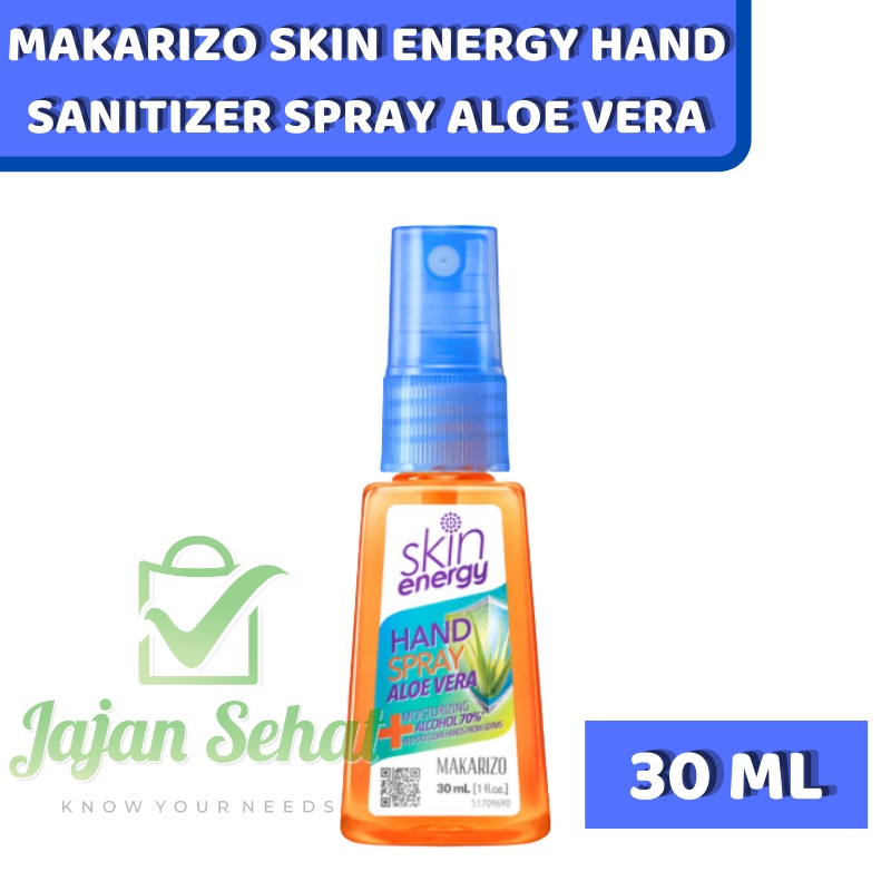 MAKARIZO SKIN ENERGY HAND SANITIZER SPRAY ALOE VERA 30 ML/55 ML