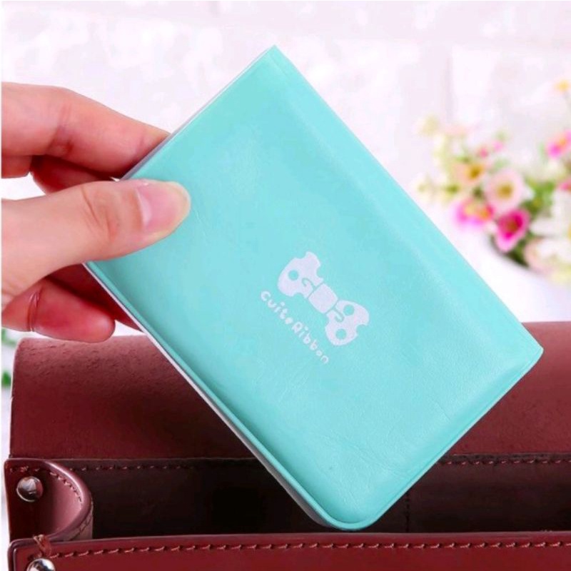 Dompet Kartu Pita Cutie Ribbon Dompet Kartu 12 Kartu Motif Pita ATM Card Holder