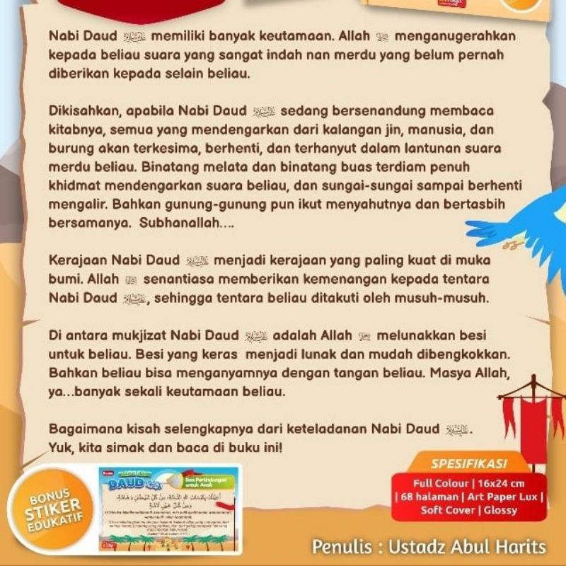 Kisah Nabi Daud (Full Colour)