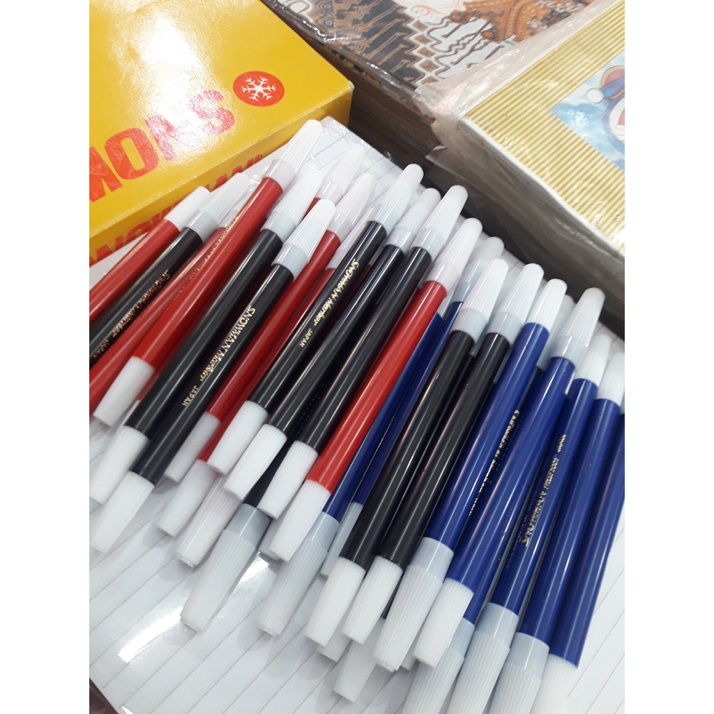 

Snowman spidol marker kecil spidol warna hitam biru merah