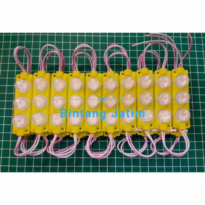 Lanpu Led Modul 3 Mata Smd 12Volt Dan 24Volt Waterproof