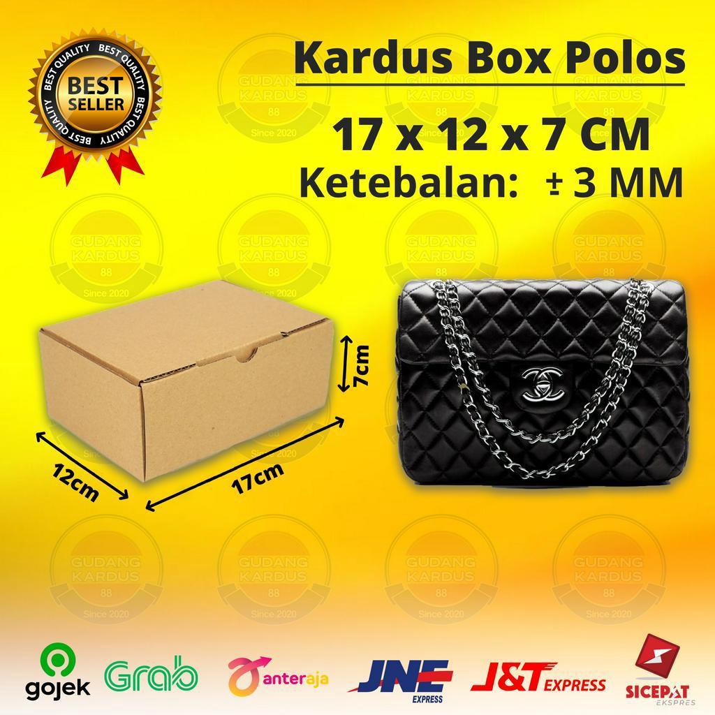 

Kardus Box Die Cut 17x12x7 CM Kotak Dus Packing Packaging Baru Polos