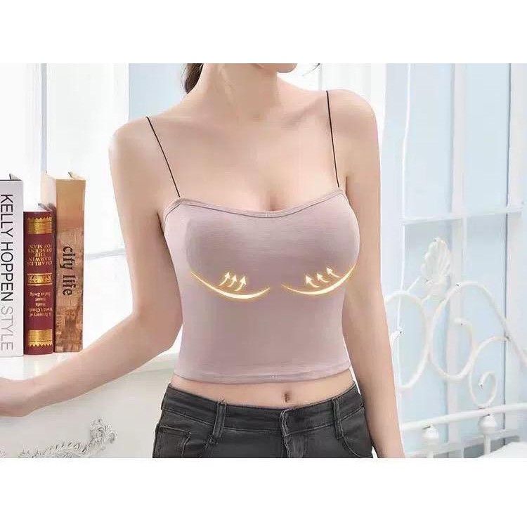 (VCM) TANKTOP BRA WITH CUP  BH SINGLET WANITA IMPORT ATASAN WANITA TERBARU / TANK TOP BRA SINGLET