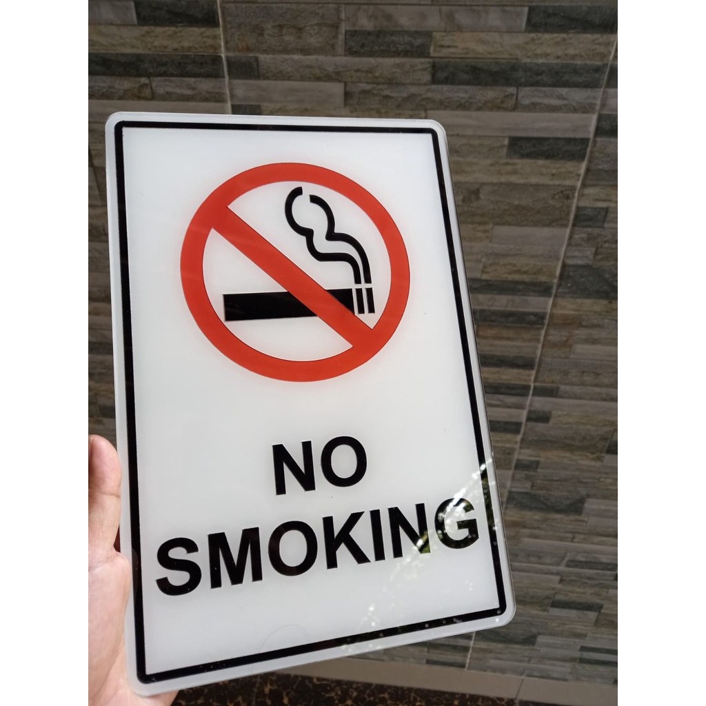 NO SMOKING ACRYLIC