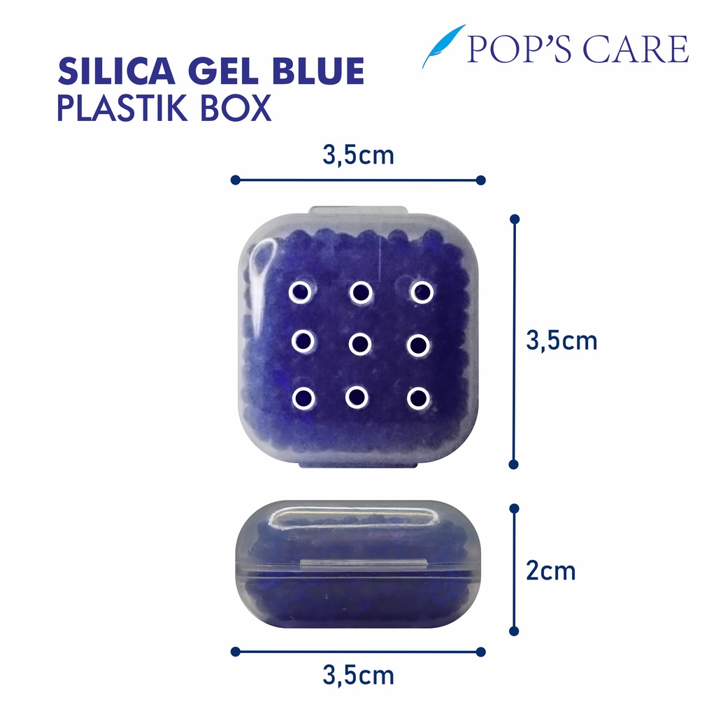POP'S Silica Gel Plastic Box / Silica Gel Box Kotak Sepatu , Tas , Jaket , Pakaian Dan Elektronik