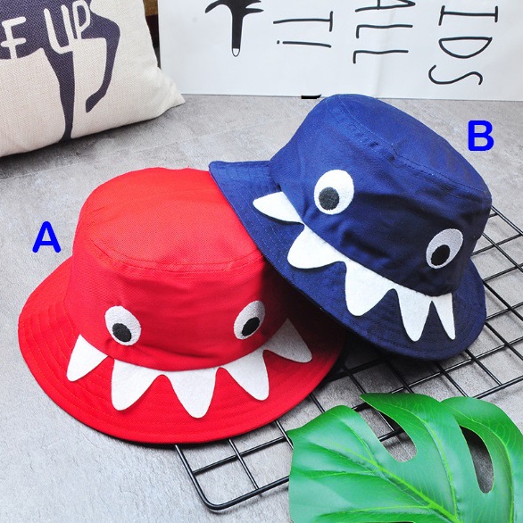 Topi Anak Unisex Lucu Monster Teeth