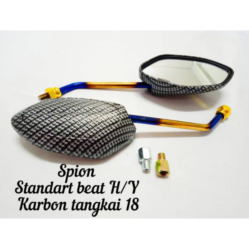 Spion Carbon Two Tone Beat Scoopy Vario 110 Vario 125 150 PCX Nmax Lexi Aerox