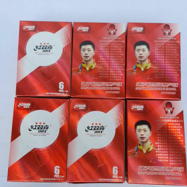 Bola tenis meja/bola pingpong DHS 40+,3star,6pcs