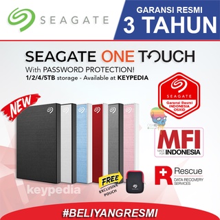 SEAGATE One Touch with Password - 1TB/2TB/4TB/5TB / Backup Plus - External HDD - Garansi Resmi - MFI