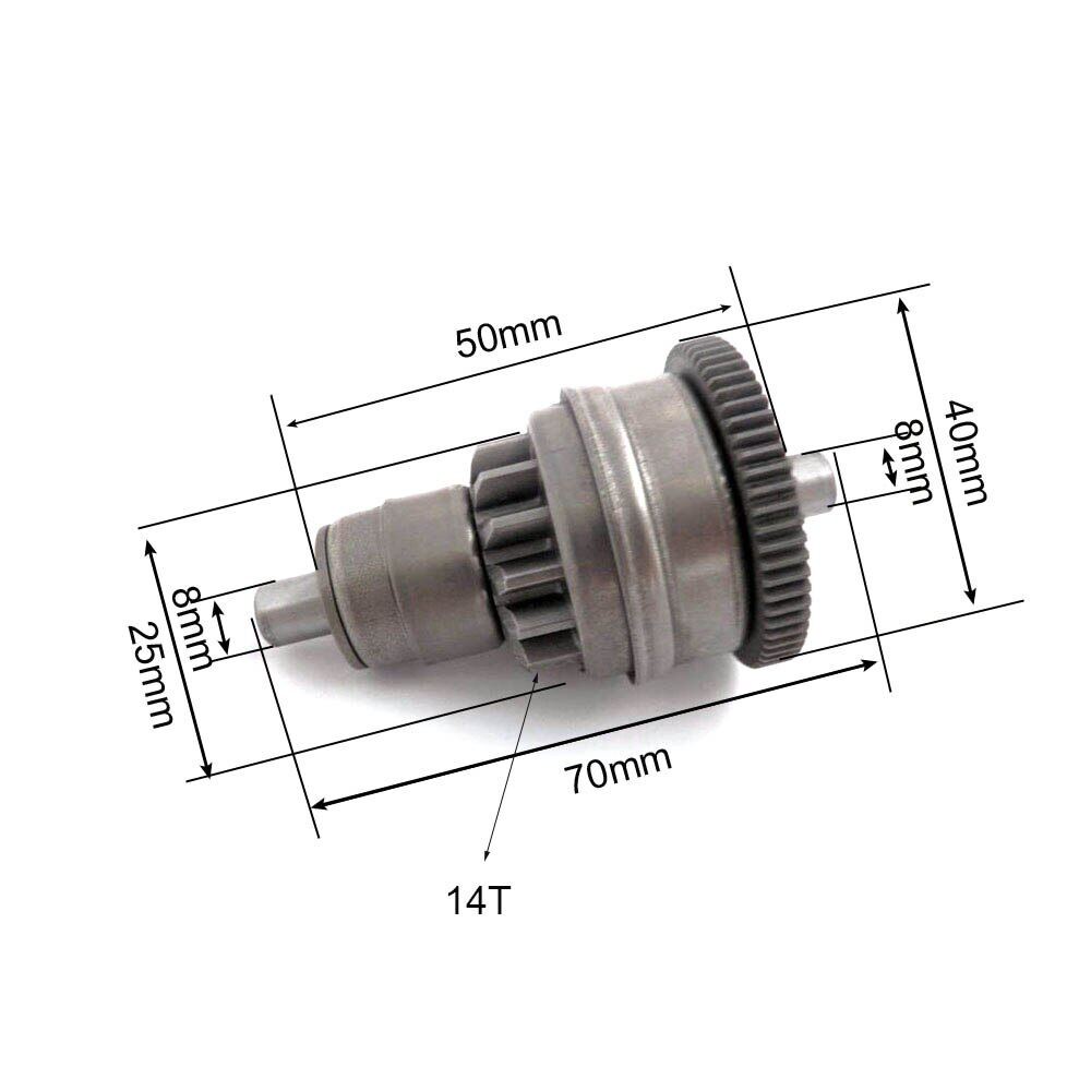 granat gigi pinion starter gear assy honda vario 110 karbu beat fi scoopy/GY6-50/60/80 Scoopy Spacy