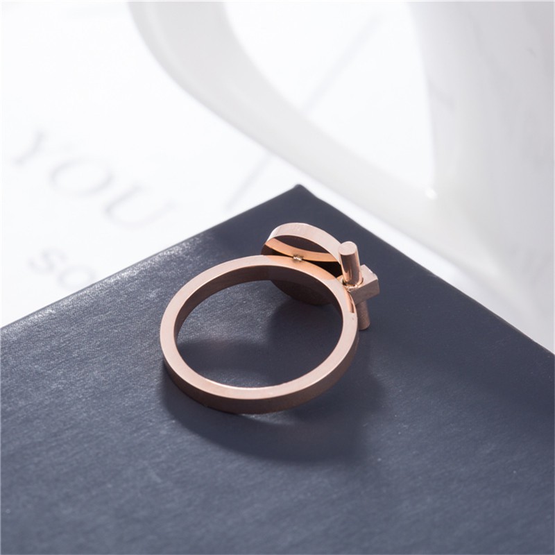 Cincin Titanium Mini Korea fashion cewek Wanita CK078 anti karat trendy