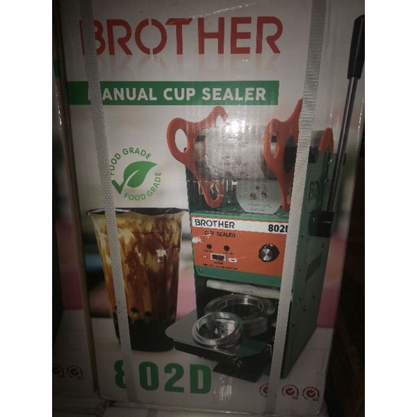 MESIN CUP SEALER BROTHER 802D PRESS Plastik MINUMAN include plastik